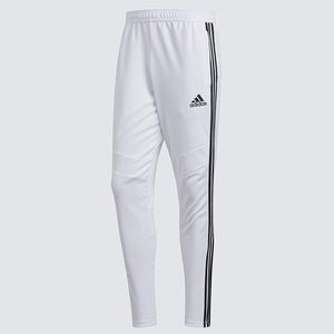 White Adidas track pants